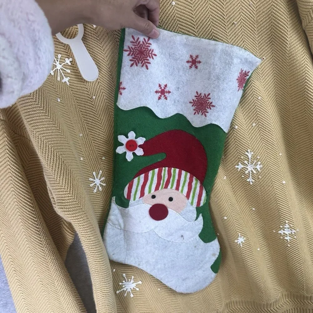 Vintage Hand Framed Ralph Lauren Chaps XL Ugly Christmas Cable Knit Sweater Sock